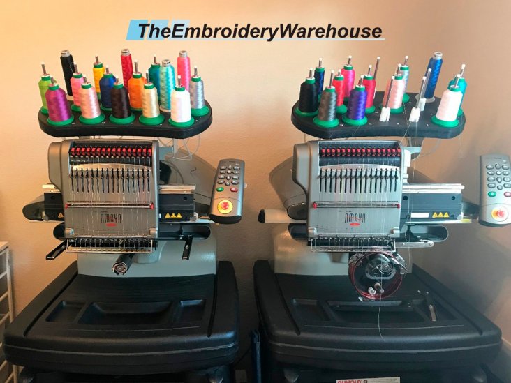 USED Melco AMAYA 1Head 16 Needles Commercial Embroidery Machine